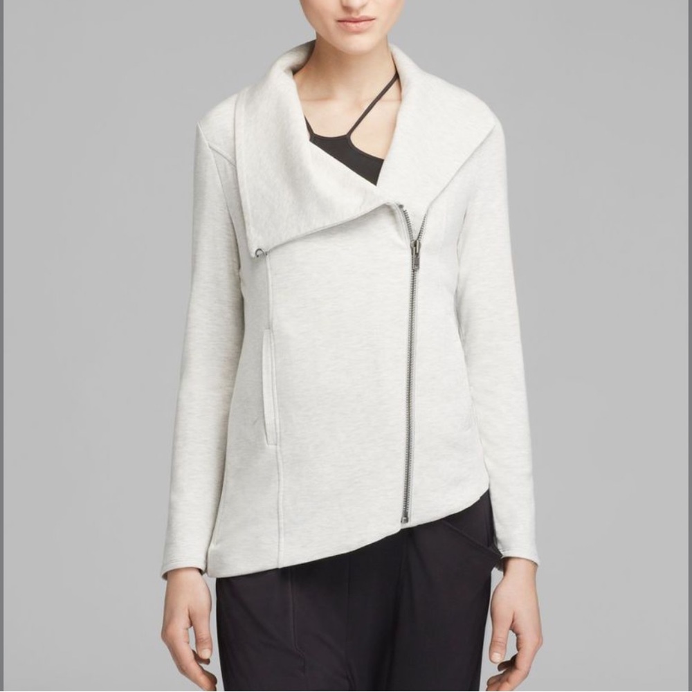 Helmut Lang Gray Asymmetric Jacket Sz Small - Picture 12 of 13